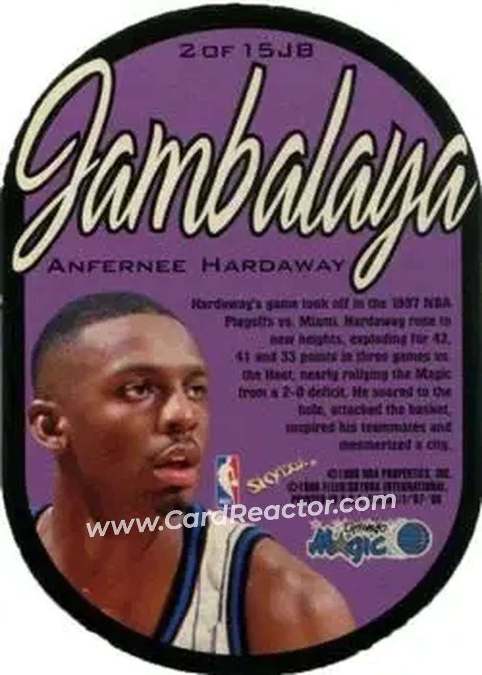 Back of Anfernee Hardaway