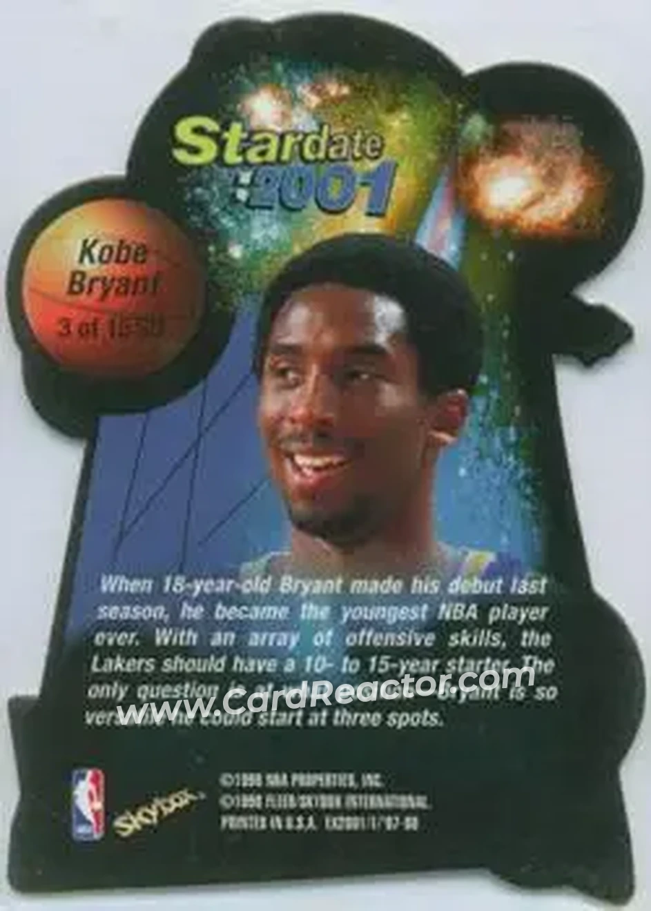 Back of Kobe Bryant
