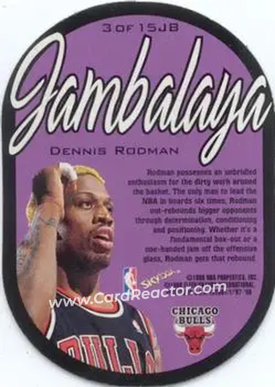 Back of Dennis Rodman