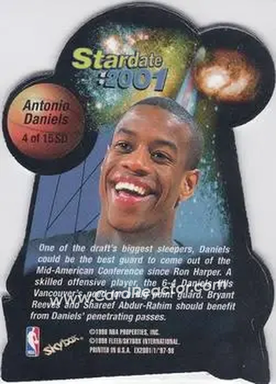 Back of Antonio Daniels