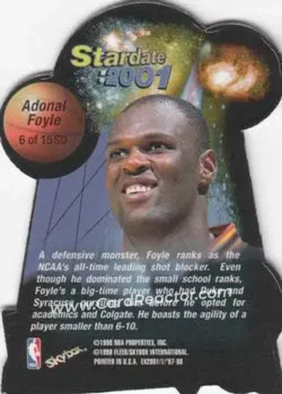 Back of Adonal Foyle