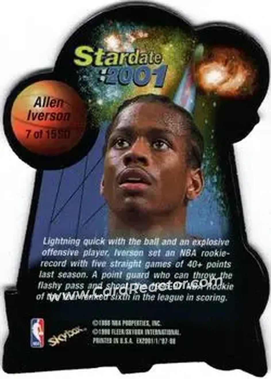 Back of Allen Iverson
