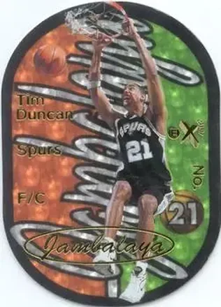 1997-98 E-X2001 #8 JB Jambalaya Tim Duncan