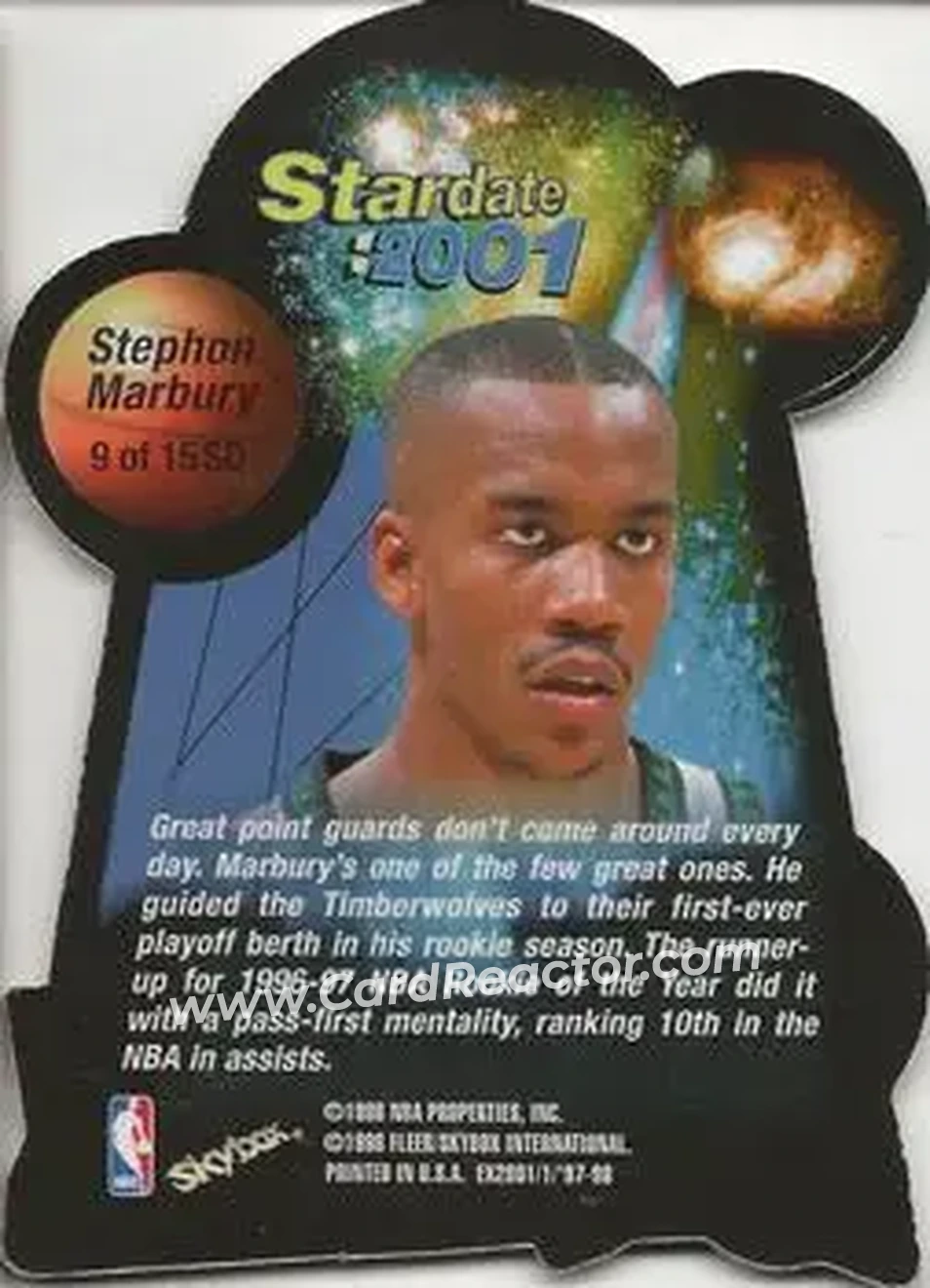 Back of Stephon Marbury