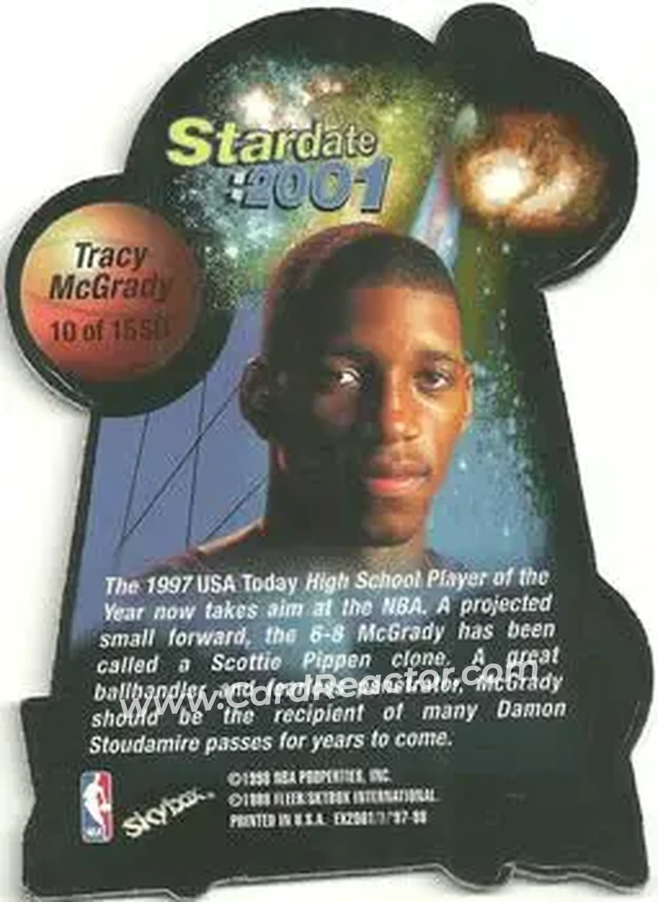 Back of Tracy McGrady