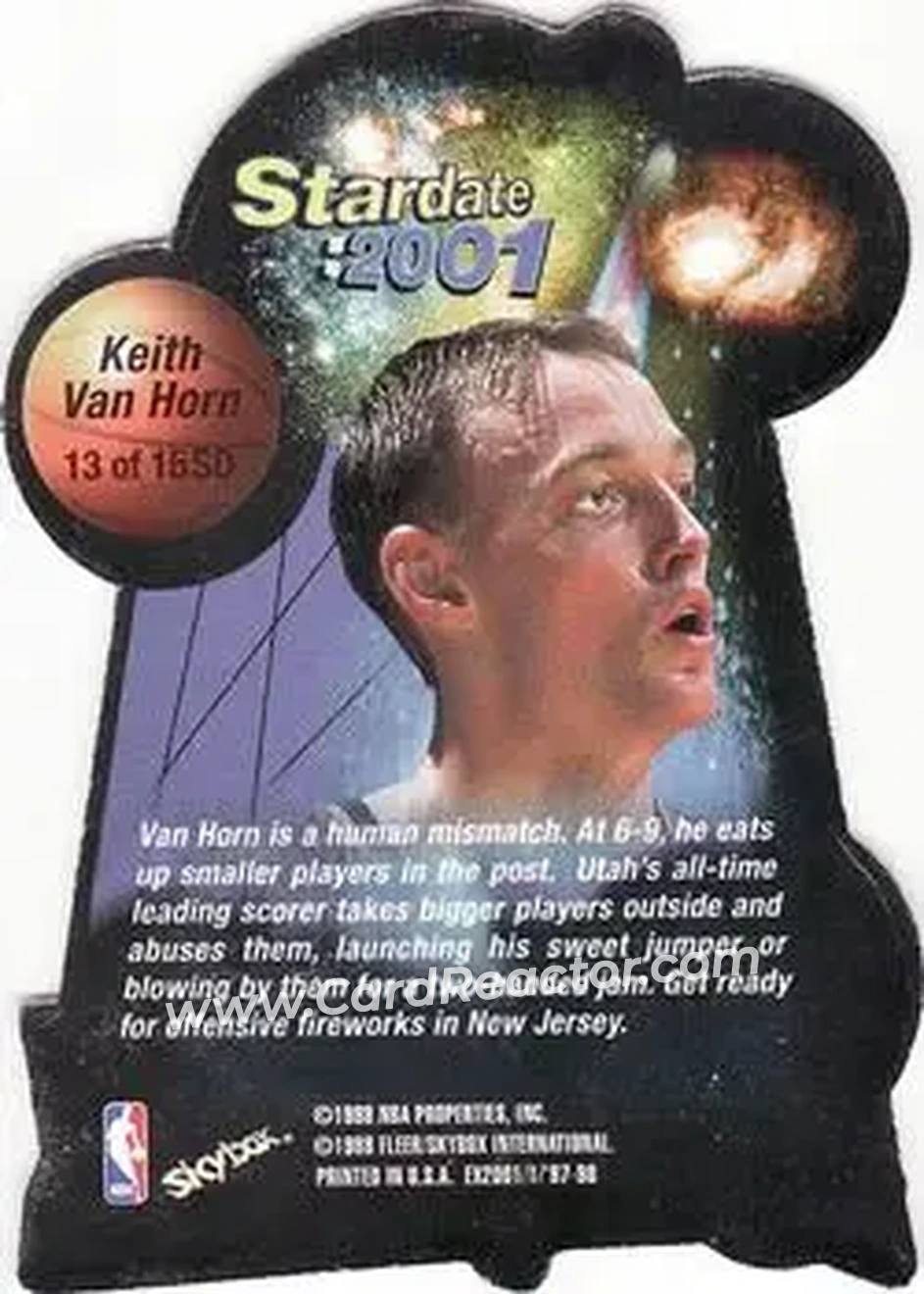 Back of Keith Van Horn