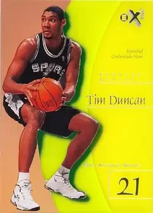 1997-98 E-X2001 #75 Essential Credentials Now Tim Duncan