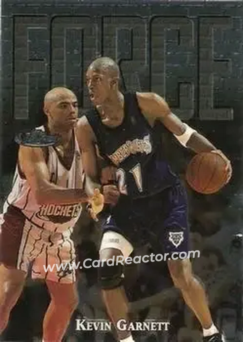 Front of Kevin Garnett