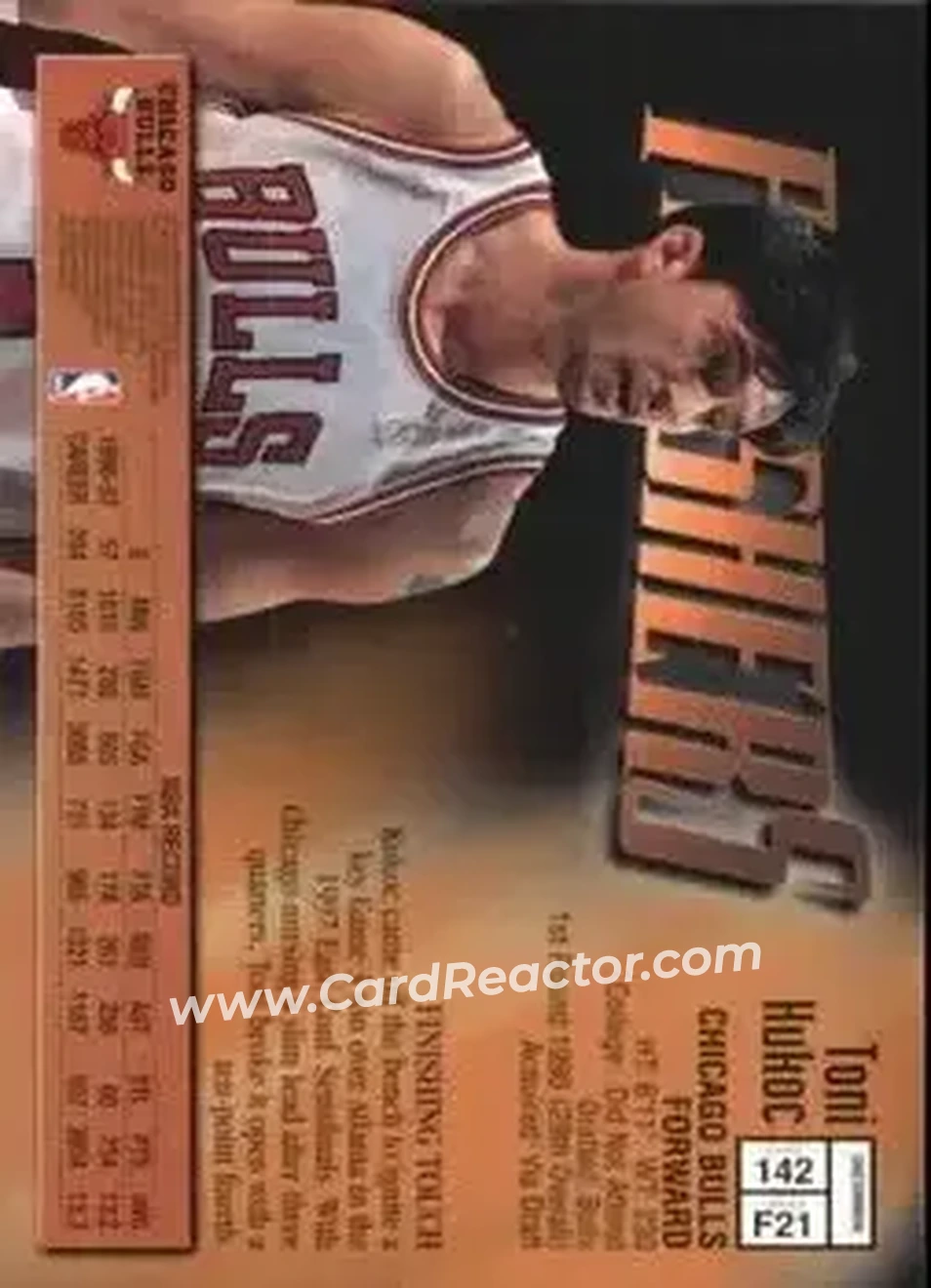 Back of Toni Kukoc