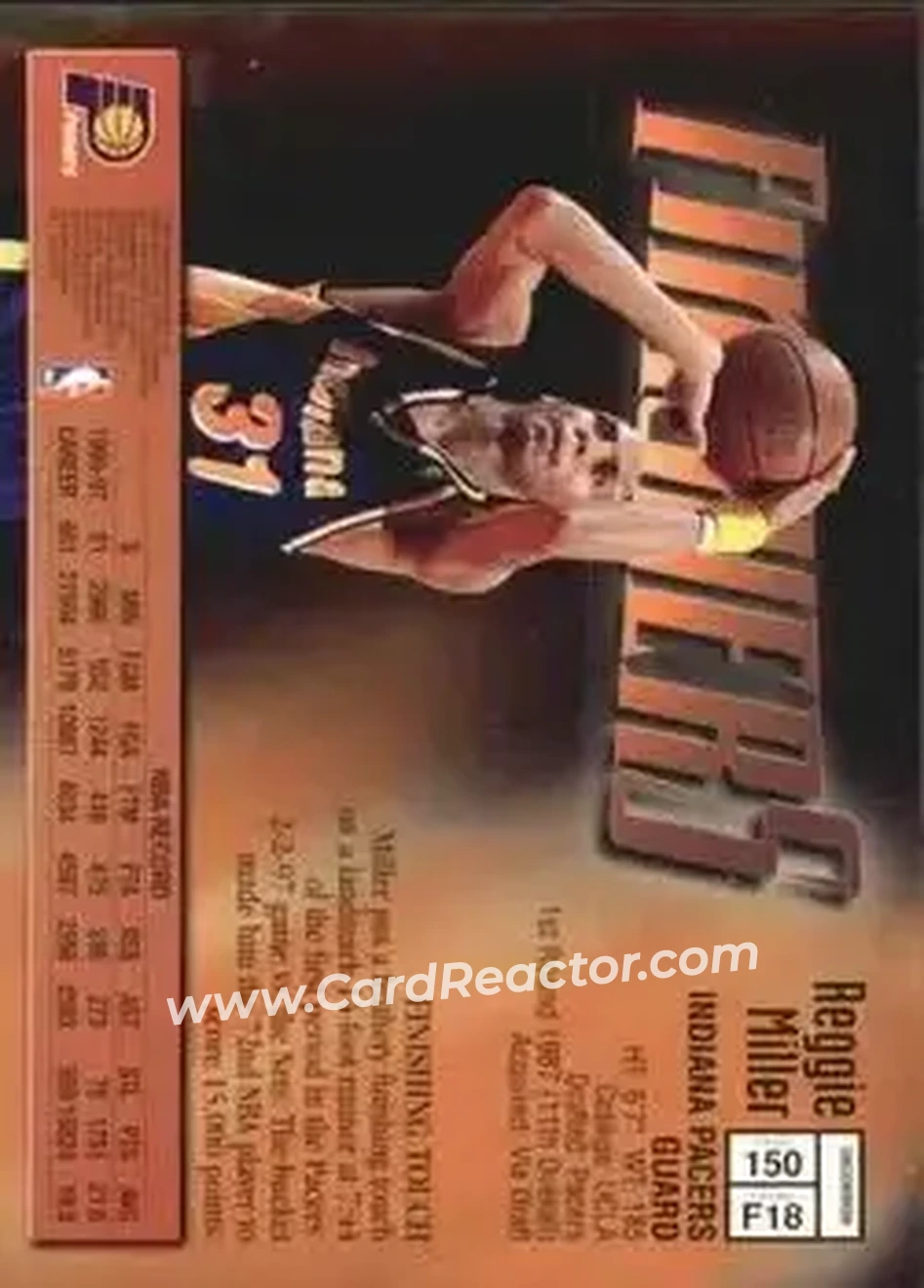 Back of Reggie Miller