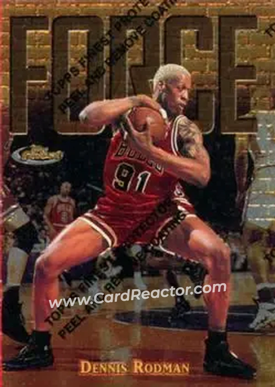 Front of Dennis Rodman