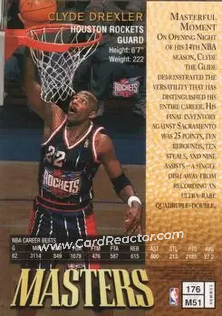 Back of Clyde Drexler
