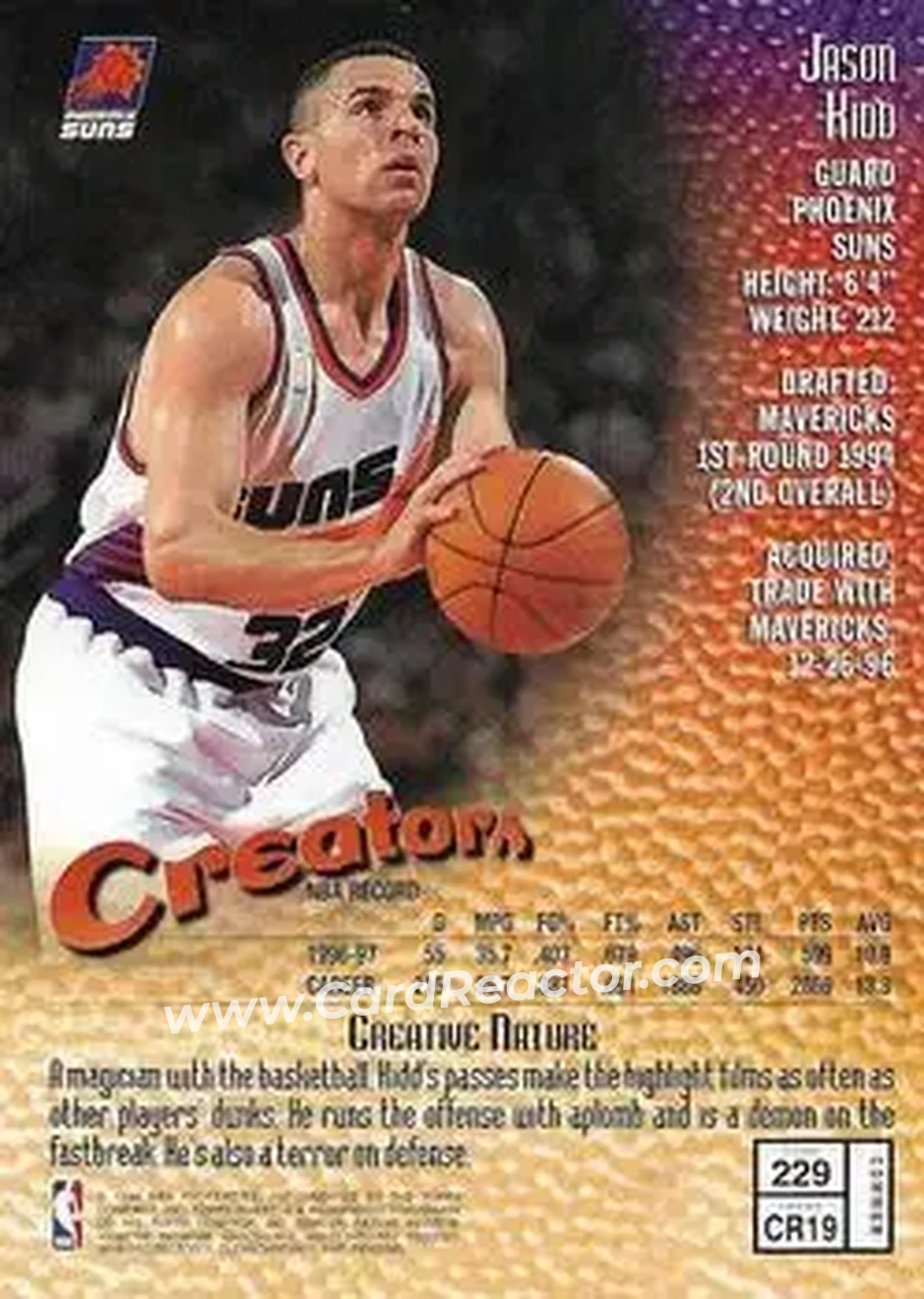 Back of Jason Kidd