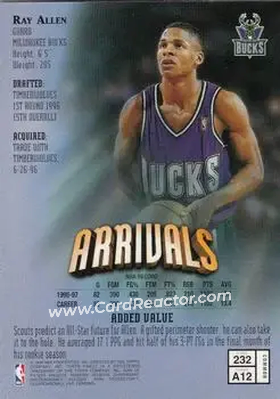 Back of Ray Allen
