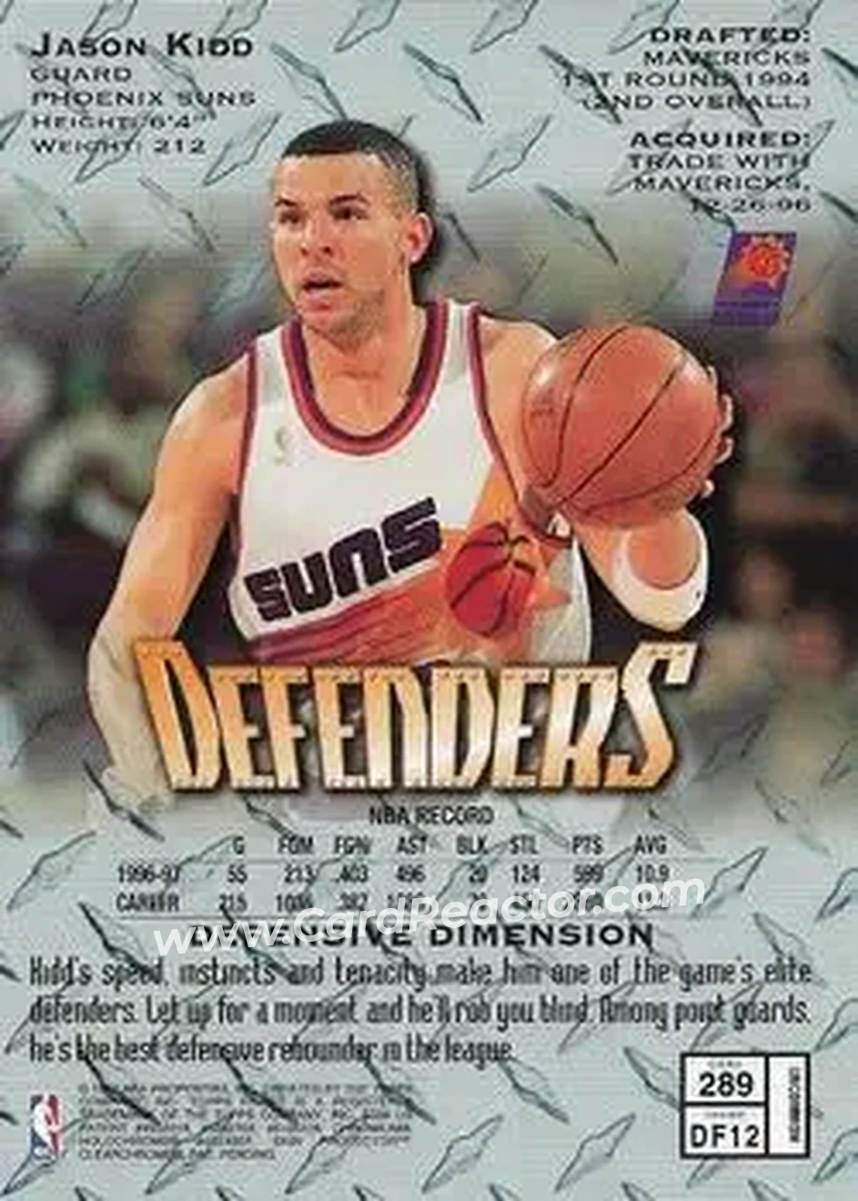 Back of Jason Kidd