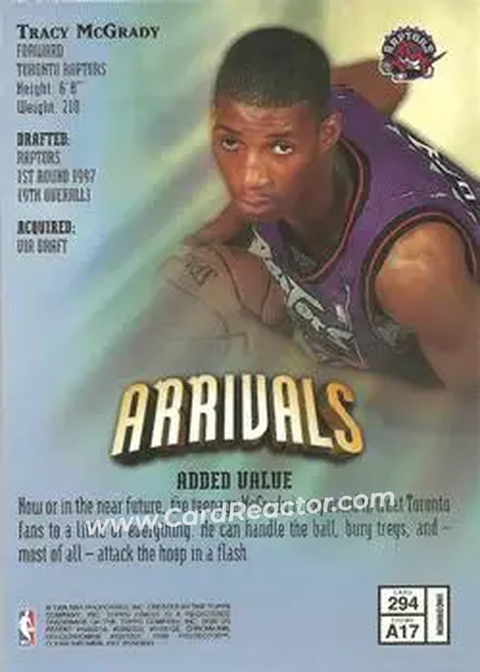 Back of Tracy McGrady