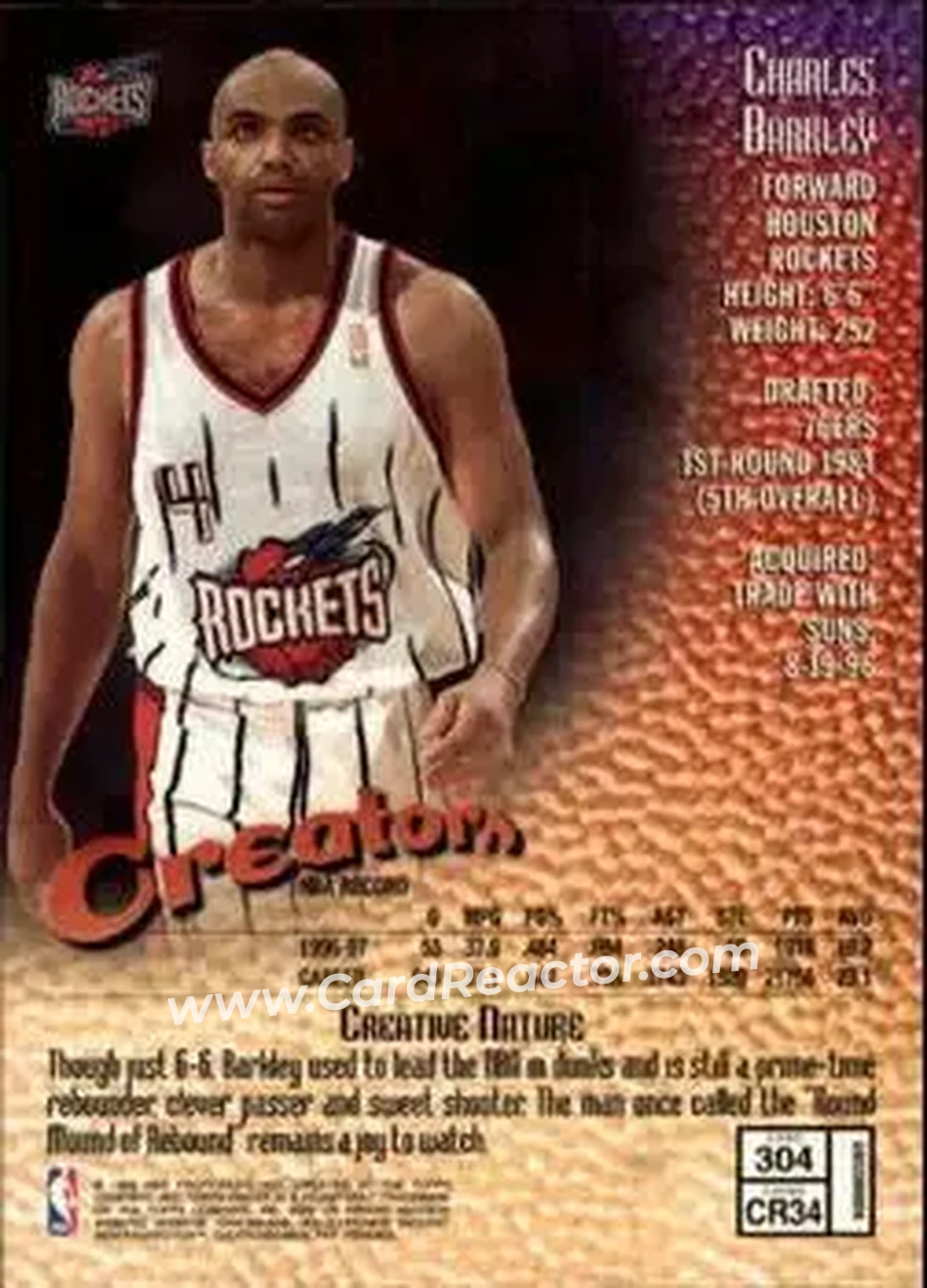 Back of Charles Barkley