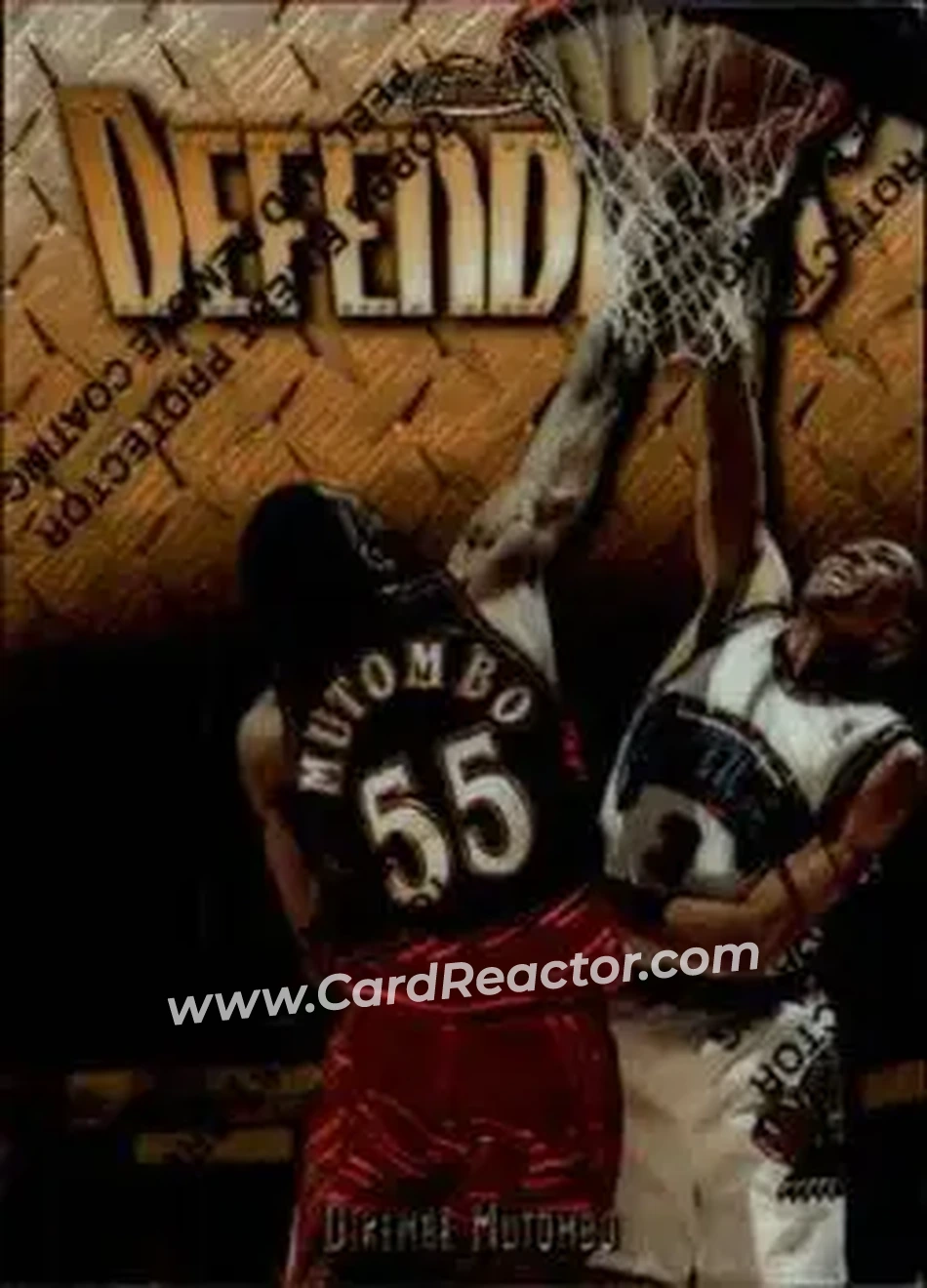 Front of Dikembe Mutombo