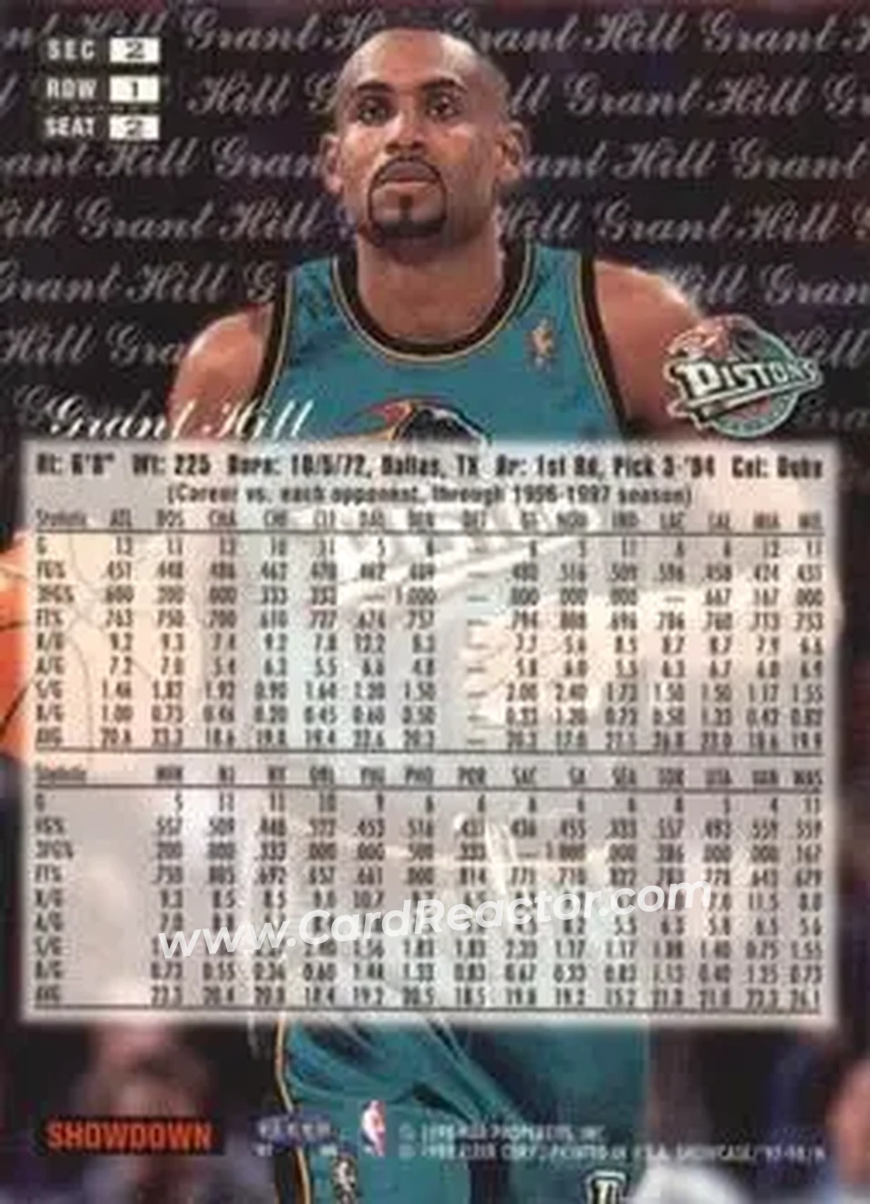 Back of Grant Hill
