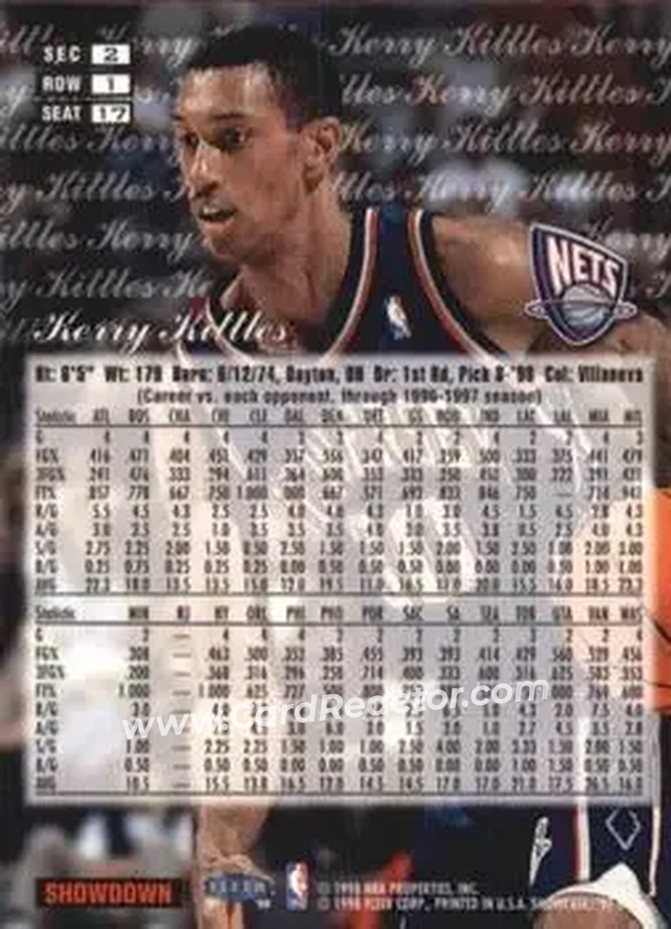 Back of Kerry Kittles