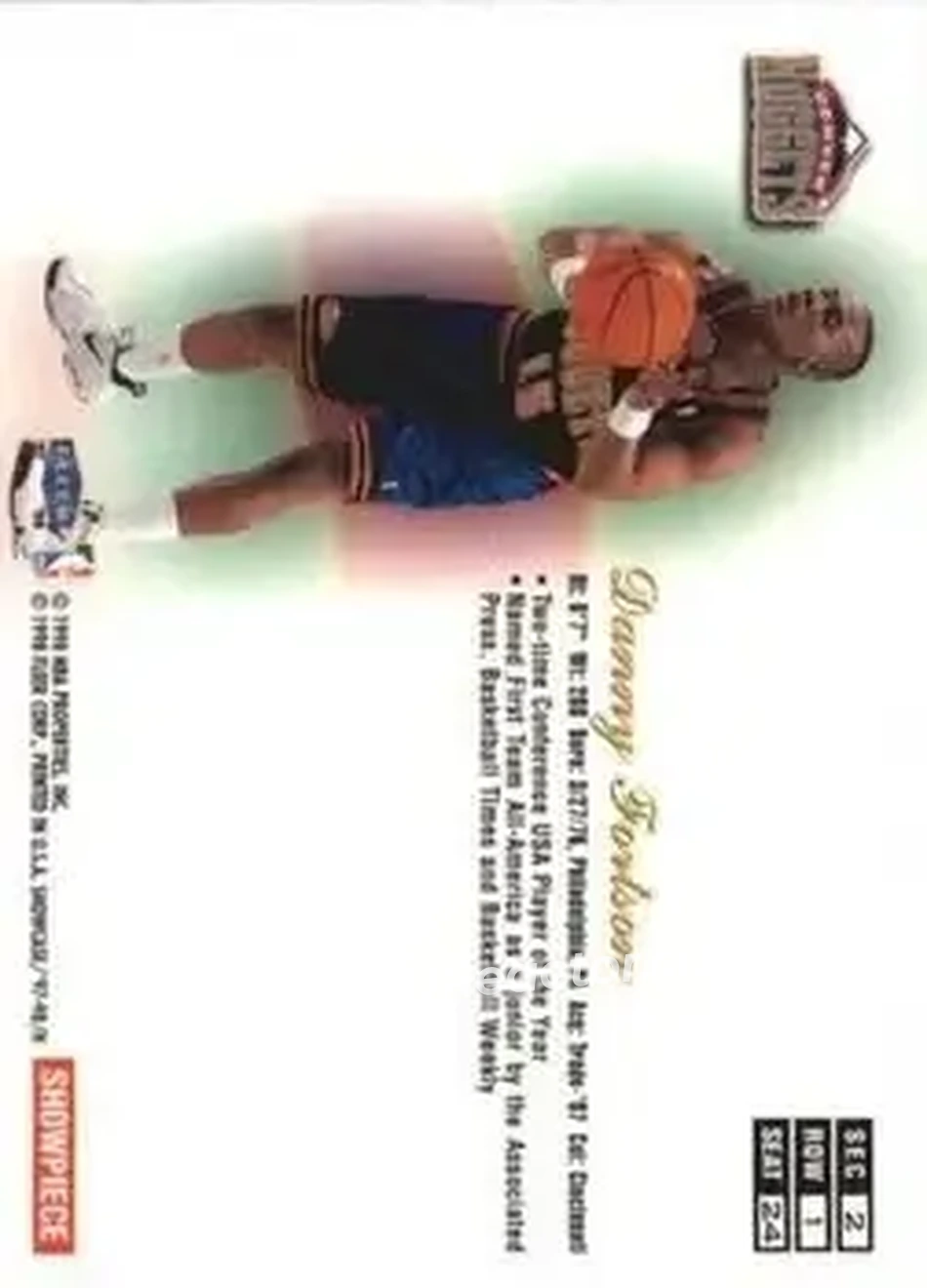 Back of Danny Fortson