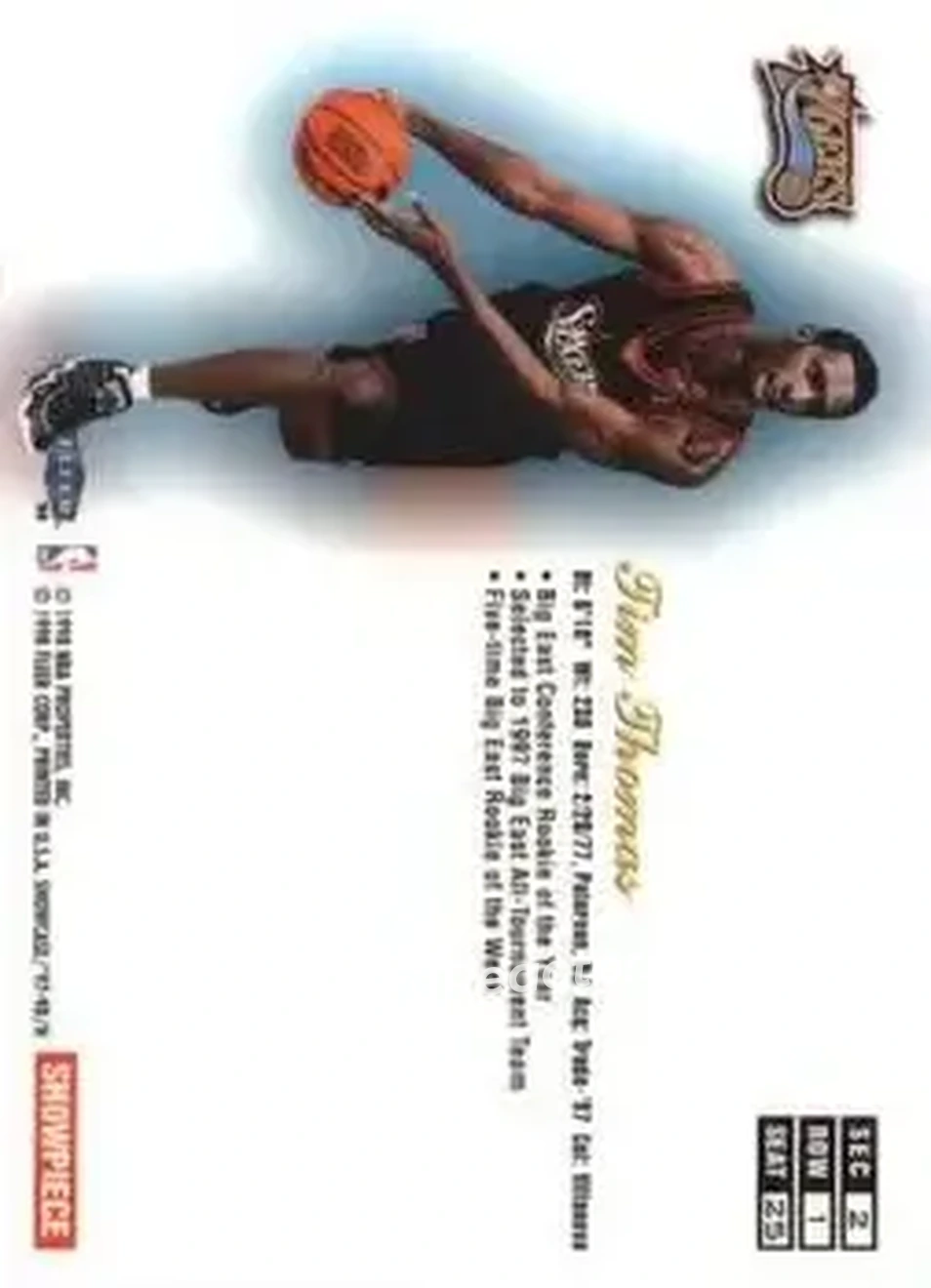 Back of Tim Thomas