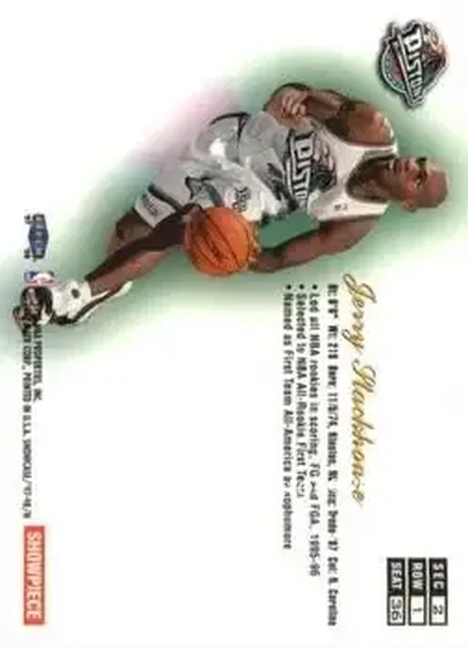 Back of Jerry Stackhouse