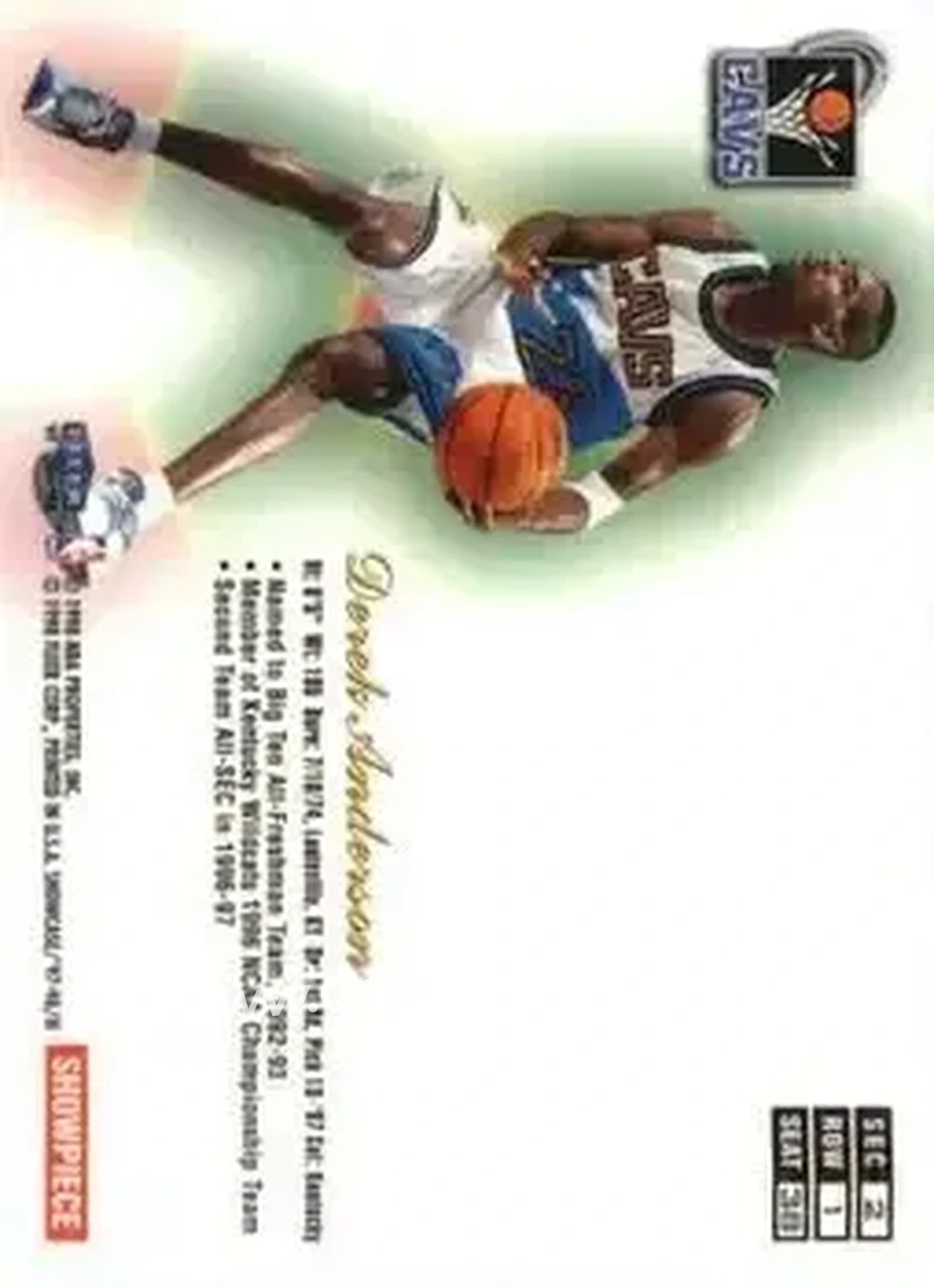Back of Derek Anderson