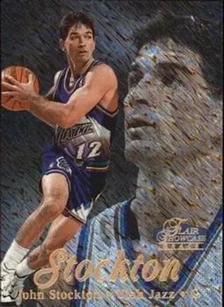 1997-98 Flair Showcase #47 Flair Showcase Row 1 John Stockton