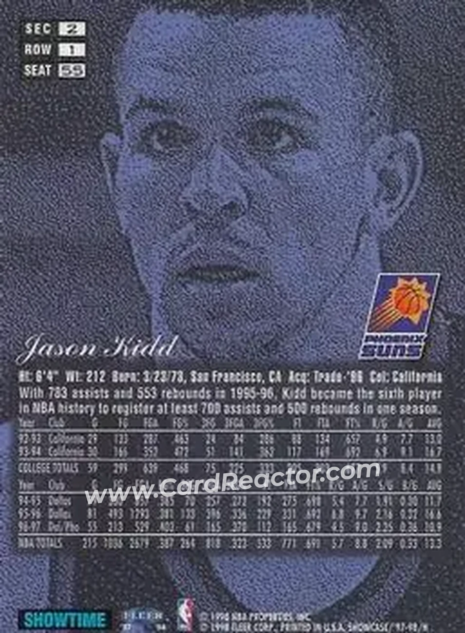 Back of Jason Kidd