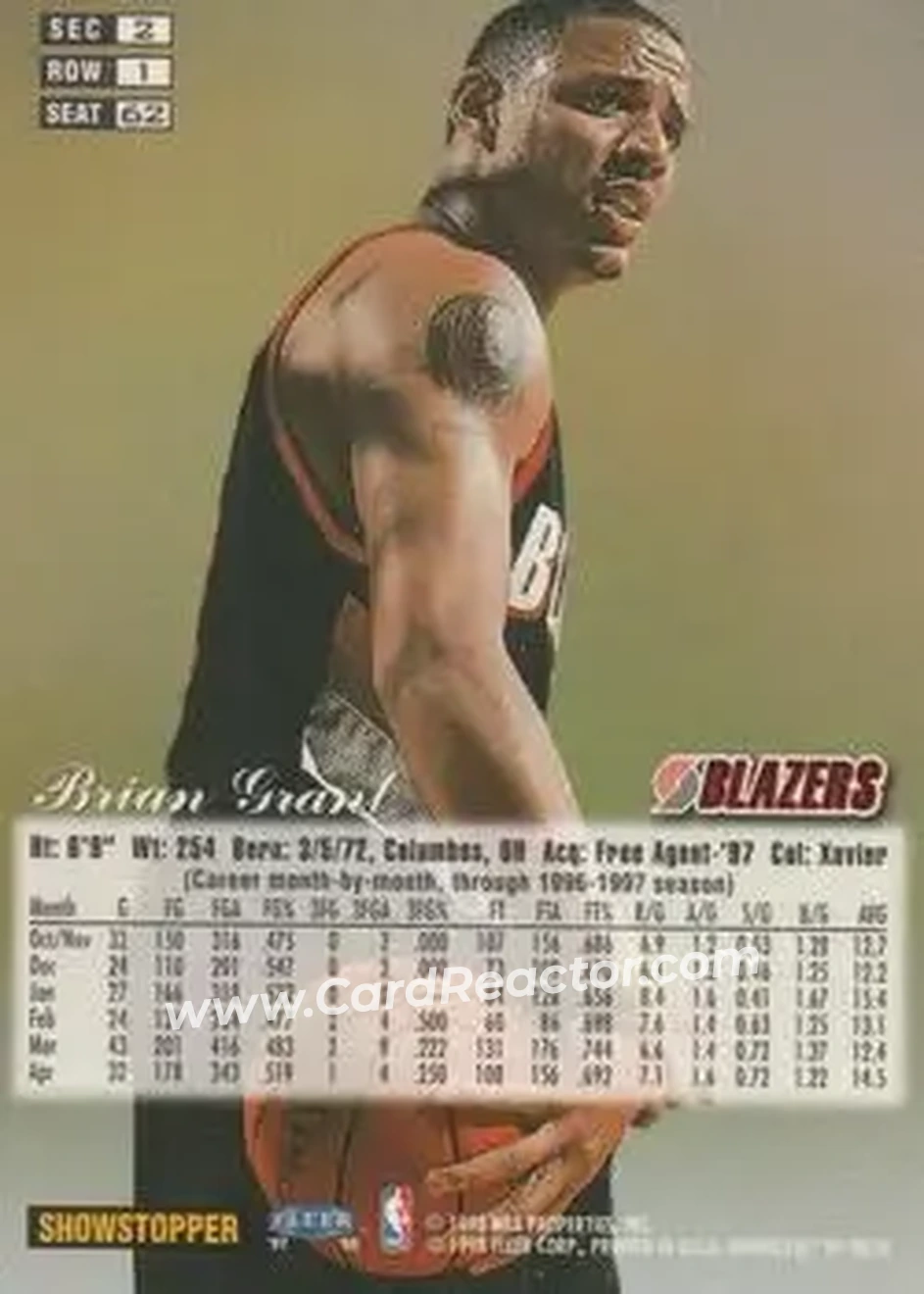 Back of Brian Grant