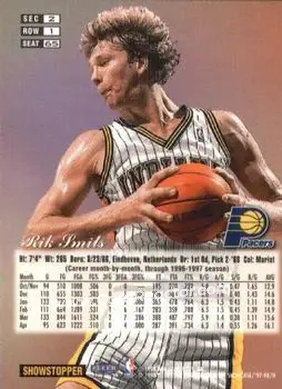 Back of Rik Smits