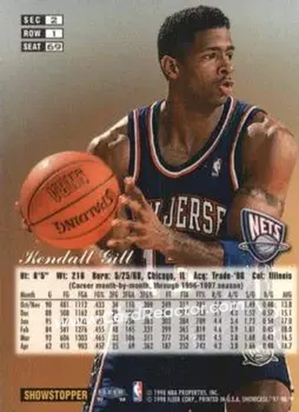 Back of Kendall Gill