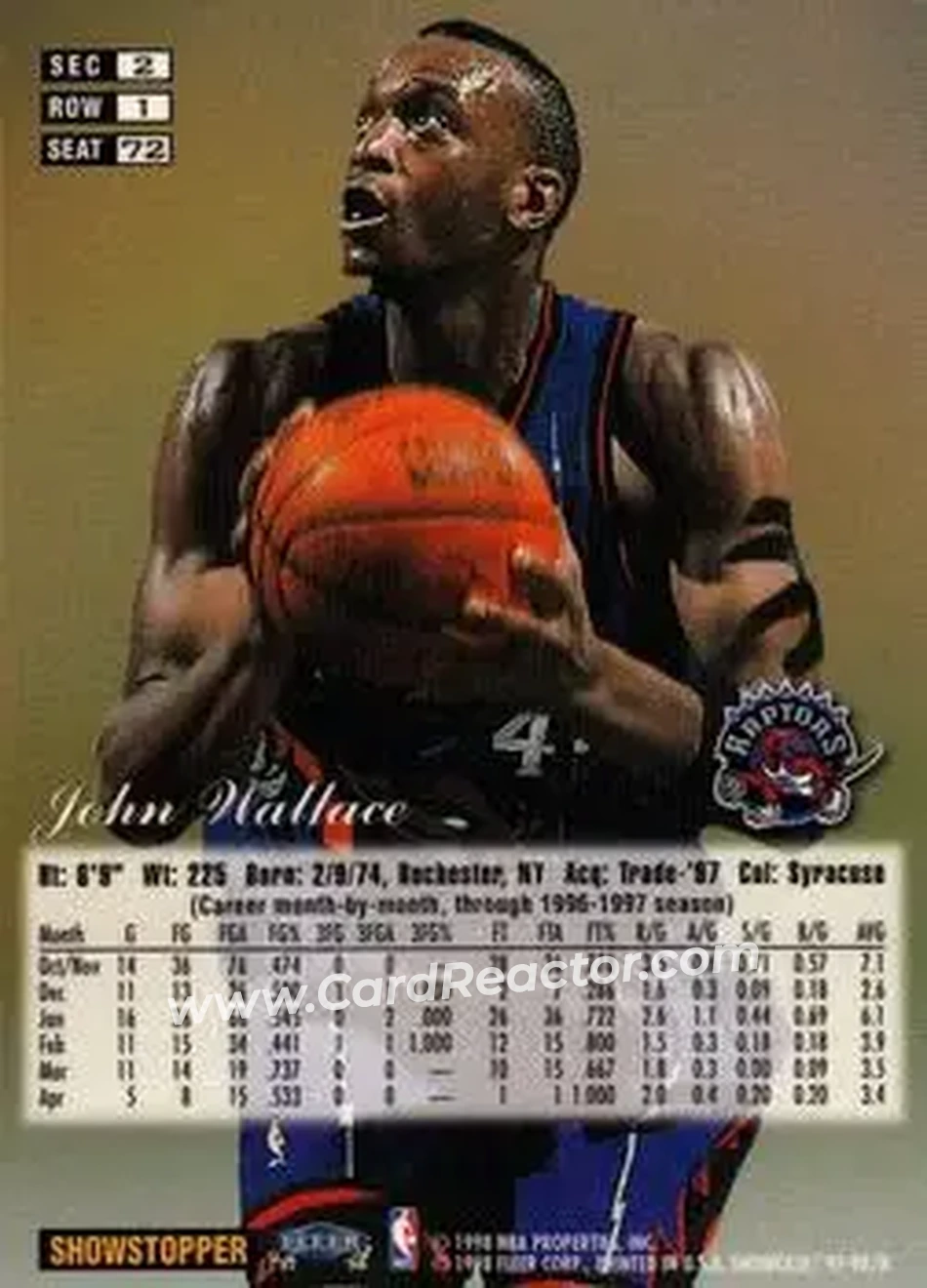 Back of John Wallace