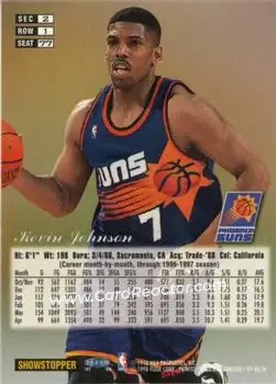 Back of Kevin Johnson
