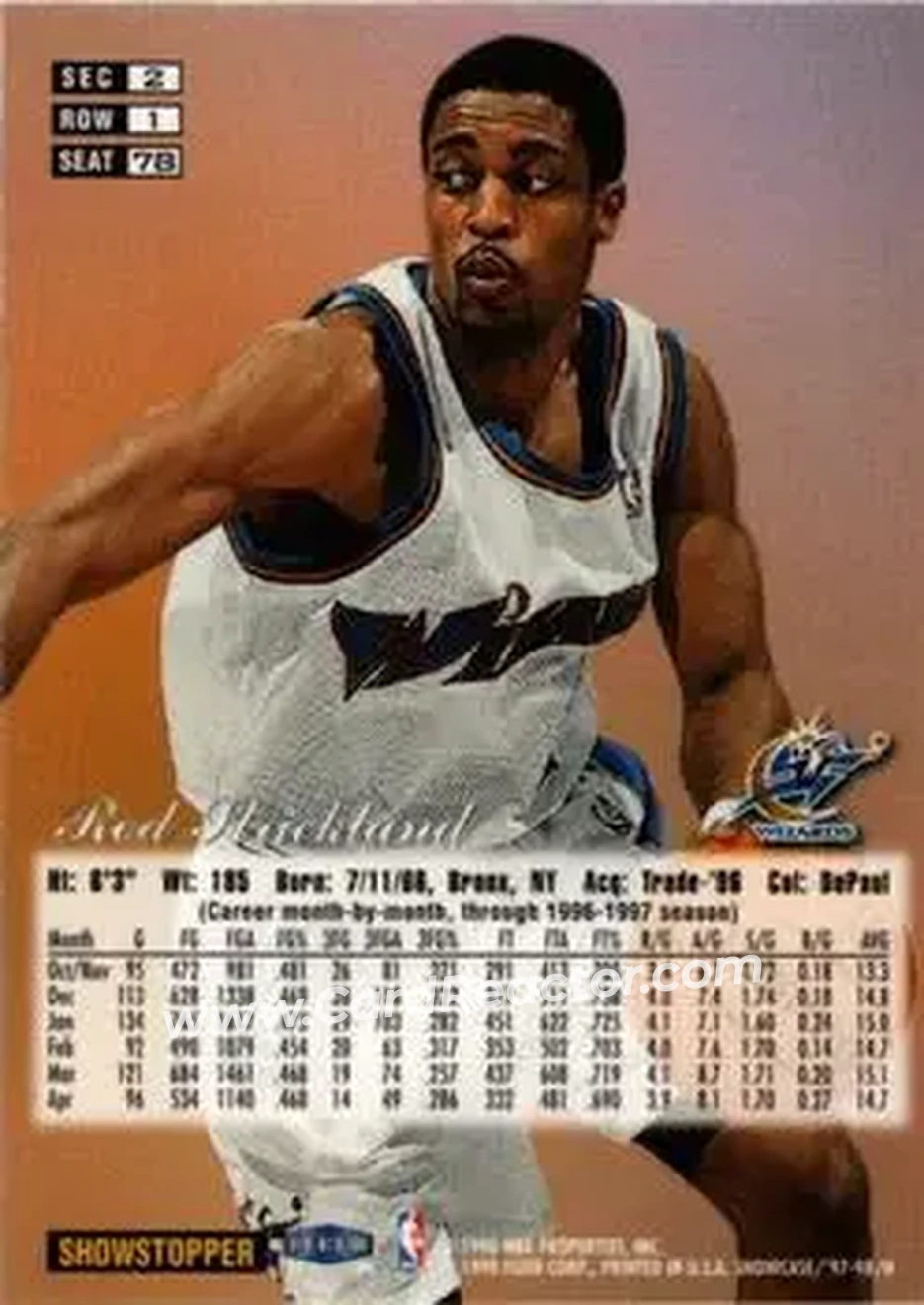 Back of Rod Strickland