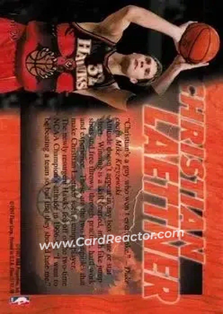 Back of Christian Laettner