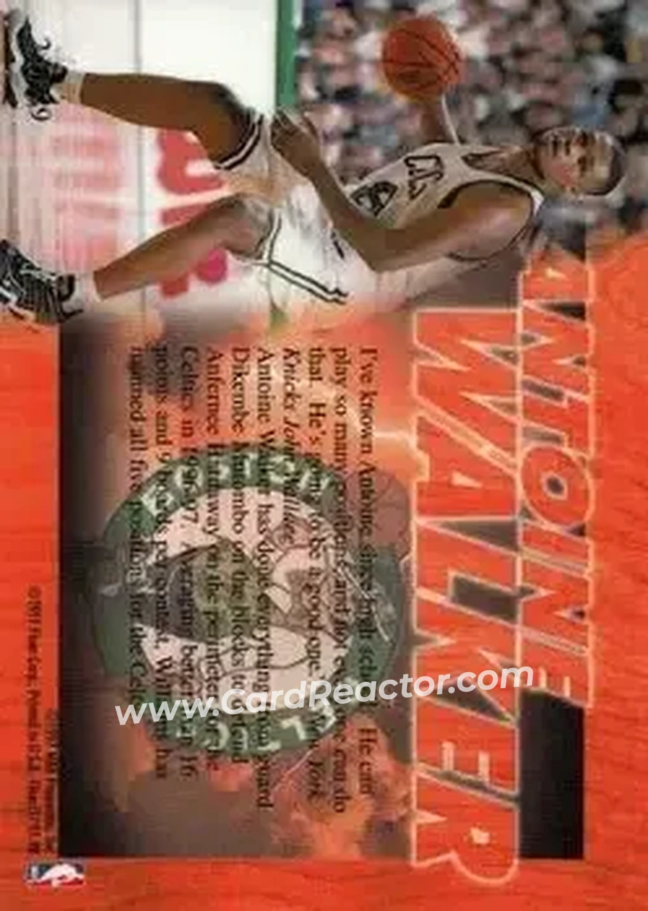 Back of Antoine Walker