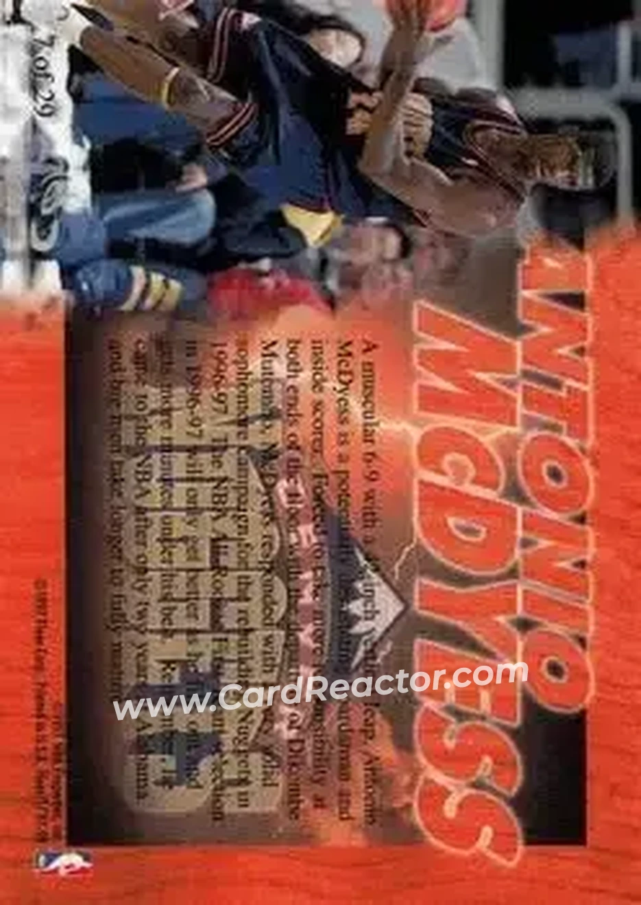 Back of Antonio McDyess