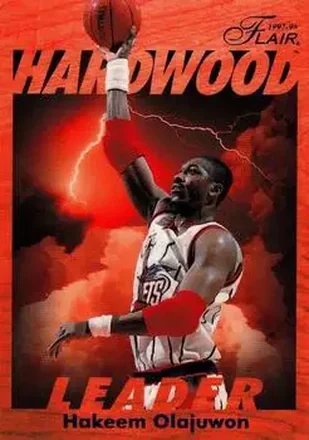 1997-98 Fleer #10 Flair Hardwood Leaders Hakeem Olajuwon