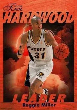 1997-98 Fleer #11 Flair Hardwood Leaders Reggie Miller
