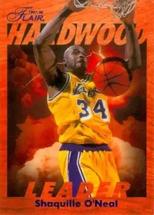 1997-98 Fleer #13 Flair Hardwood Leaders Shaquille O'Neal