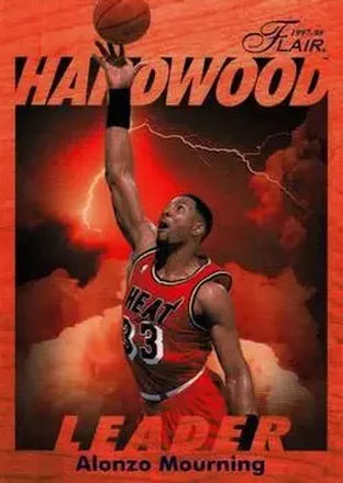 1997-98 Fleer #14 Flair Hardwood Leaders Alonzo Mourning