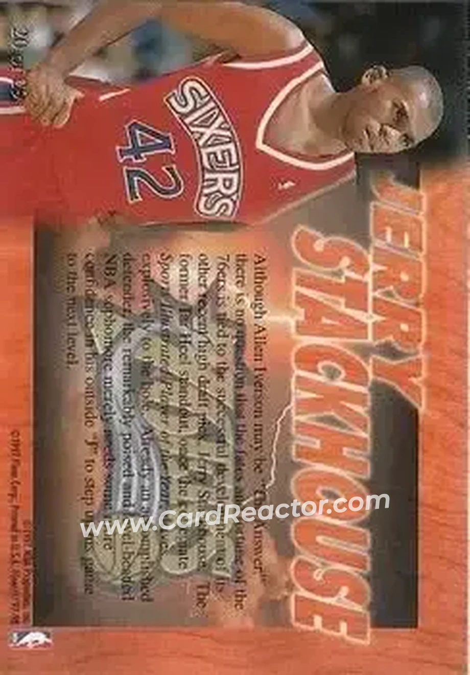 Back of Jerry Stackhouse