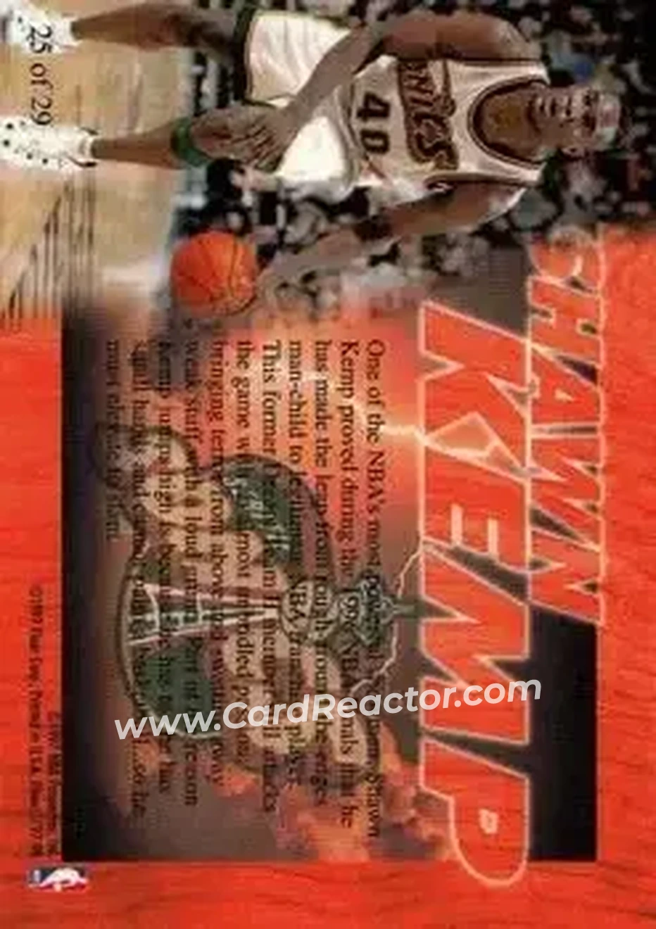 Back of Shawn Kemp