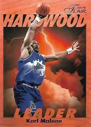 1997-98 Fleer #27 Flair Hardwood Leaders Karl Malone