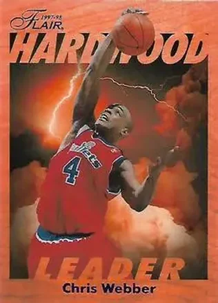 1997-98 Fleer #29 Flair Hardwood Leaders Chris Webber