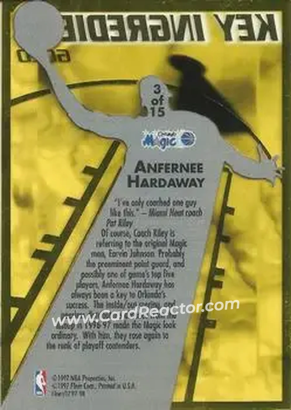 Back of Anfernee Hardaway