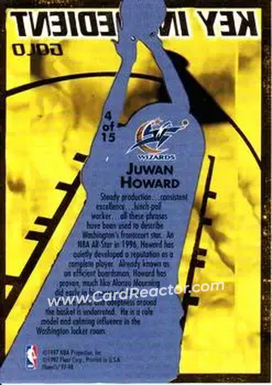 Back of Juwan Howard