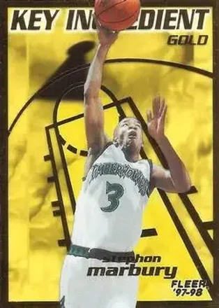 1997-98 Fleer #7 Key Ingredient Gold Stephon Marbury